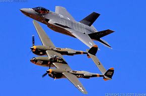 USAF Heritage Flight F-35A Lightning II & P-38 Lightning