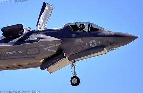 USMC F-35B Lightning II STOVL Joint Strike Fighter Hovering