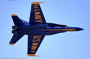 US Navy Blue Angels Flight Demonstration Team F/A-18 Hornet Fighter