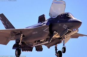 USMC F-35B Lightning II STOVL Joint Strike Fighter Weapons Bay Doors Open