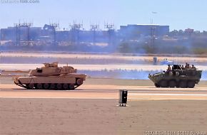 USMC M1A1 MBT and LAV-L Logistics Assault Vehicle