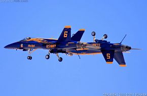 US Navy Blue Angels Flight Demonstration Team F/A-18 Hornet Fighter