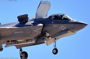 USMC F-35B Lightning II STOVL Joint Strike Fighter Weapons Bay Doors Open