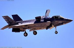 USMC F-35B Lightning II STOVL Joint Strike Fighter Weapons Bay Doors Open