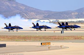 US Navy Blue Angels Flight Demonstration Team F/A-18 Hornet Fighter