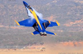 US Navy Blue Angels Flight Demonstration Team F/A-18 Hornet Fighter