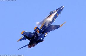 US Navy Blue Angels Flight Demonstration Team F/A-18 Hornet Fighter