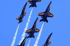 US Navy Blue Angels Flight Demonstration Team F/A-18 Hornet Fighter