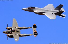 USAF Heritage Flight F-35A Lightning II & P-38 Lightning