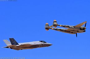 USAF Heritage Flight F-35A Lightning II & P-38 Lightning