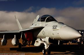 US Navy EA-18G Growler Electronic Warfare Aircraft