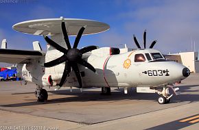 US Navy E-2C Hawkeye Airborne Early Warning Aircraft