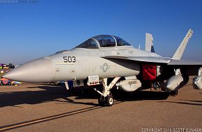 US Navy EA-18G Growler Electronic Warfare Aircraft