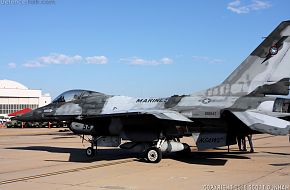 US Navy Naval Strike Air Warfare Center F-16N Aggressor Aircraft