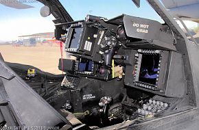 US Army AH-64D Apache Cockpit Gunners Station