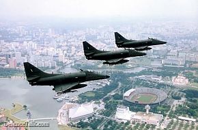 A-4s over Singapore