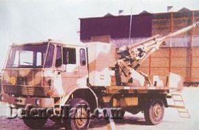 MOBAT - truck mounted M101 with 33-caliber upgrade