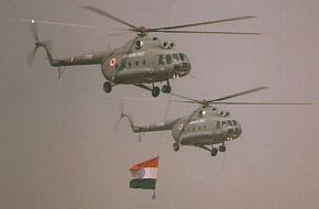 Mi-17s Fly-Past
