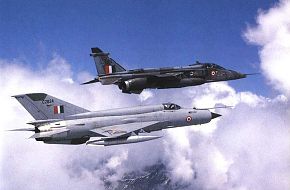 Mig-21 and Jaguar IS