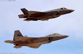 USAF F-22A Raptor & F-35A Lightning II Joint Strike Fighter