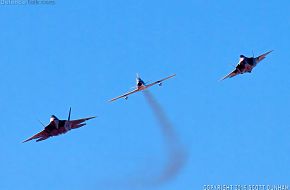 USAF Heritage Flight - F-22A Raptor, F-35A Lightning II & F-86 Sabre Fi