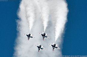 USAF Thunderbirds Flight Demonstration Team, F-16 Viper Fighter Aircraft