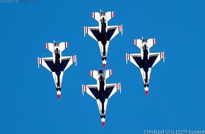 USAF Thunderbirds Flight Demonstration Team, F-16 Viper Fighter Aircraft