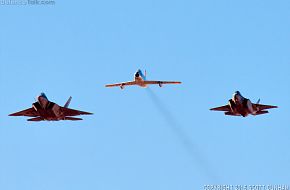 USAF Heritage Flight - F-22A Raptor, F-35A Lightning II & F-86 Sabre Fi