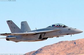 US Navy F/A-18F Super Hornet Fighter