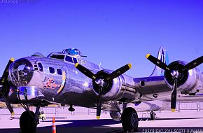 US Army Air Corps B-17 Flying Fortress Heavy Bomber.