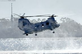 USMC CH-46 Sea Knight Helicopter