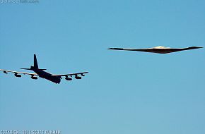 USAF B-2 Spirit & B-52H Stratofortress Heavy Bombers