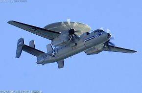 US Navy E-2C Hawkeye Airborne Early Warning Aircraft