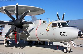 US Navy E-2C Hawkeye Airborne Early Warning Aircraft