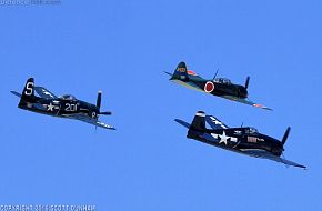 A6M Zero F6F Hellcat & F8F Bearcat Fighters