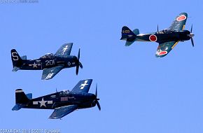 A6M Zero F6F Hellcat & F8F Bearcat Fighters