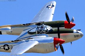 US Army Air Corps P-38 Lightning Fighter Aircraft