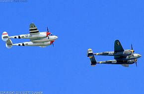 US Army Air Corps P-38 Lightning Fighter Aircraft