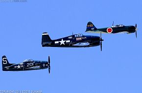 A6M Zero F6F Hellcat & F8F Bearcat Fighters