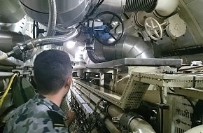 Interior shot of HMAS Waller