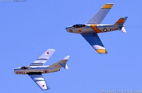 USAF F-86 Sabre & USSR MiG-15 Fagot Fighter Aircraft