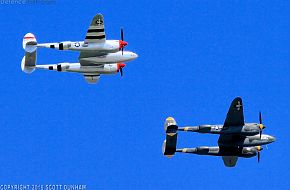 US Army Air Corps P-38 Lightning Fighter Aircraft