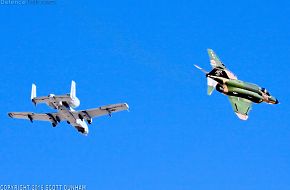 USAF Heritage Flight F-4 Phantom II & A-10 Thunderbolt II