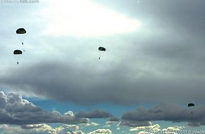 USAF Paratrooper CSAR jump demonstration