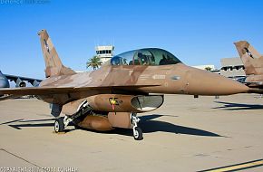 US Navy Naval Strike Air Warfare Center F-16N Aggressor Aircraft