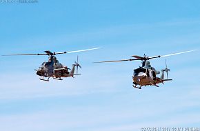 USMC UH-1Y Venom & AH-1Z Viper Helicopter Gunships