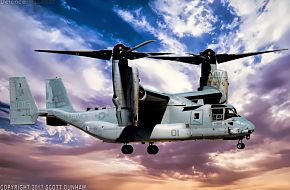 USMC MV-22 Osprey Tilt Rotor Aircraft