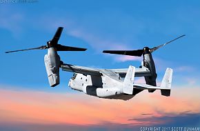 USMC MV-22 Osprey Tilt Rotor Aircraft