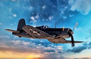 USMC F4U Corsair Fighter Aircraft