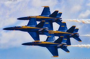 US Navy Blue Angels Flight Demonstration Team F/A-18 Hornet Fighter